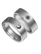 Lunar Harmony Sun and Moon Couple Rings