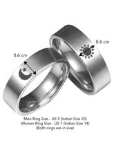 Lunar Harmony Sun and Moon Couple Rings