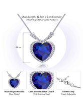 Heavenly Hues Blue Heart Statement Necklace