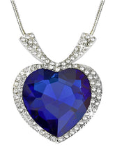 Heavenly Hues Blue Heart Statement Necklace