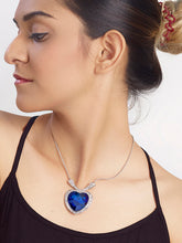 Heavenly Hues Blue Heart Statement Necklace