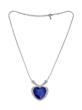 Heavenly Hues Blue Heart Statement Necklace