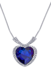 Heavenly Hues Blue Heart Statement Necklace