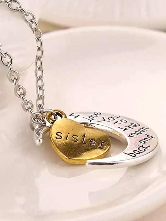 Moon & Heart Pendant – Dreamy Fashion Jewellery by Peora

