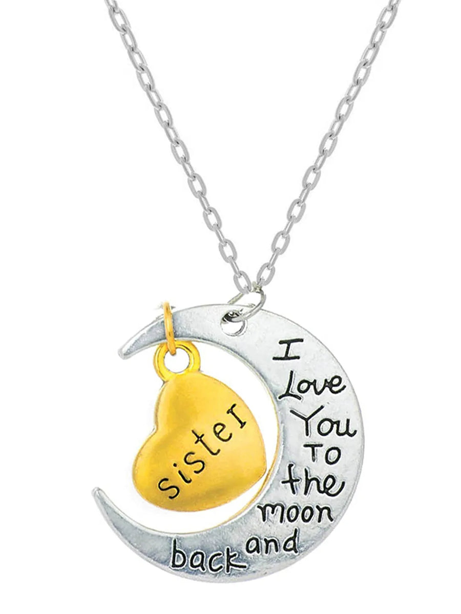 Moon & Heart Pendant – Dreamy Fashion Jewellery by Peora

