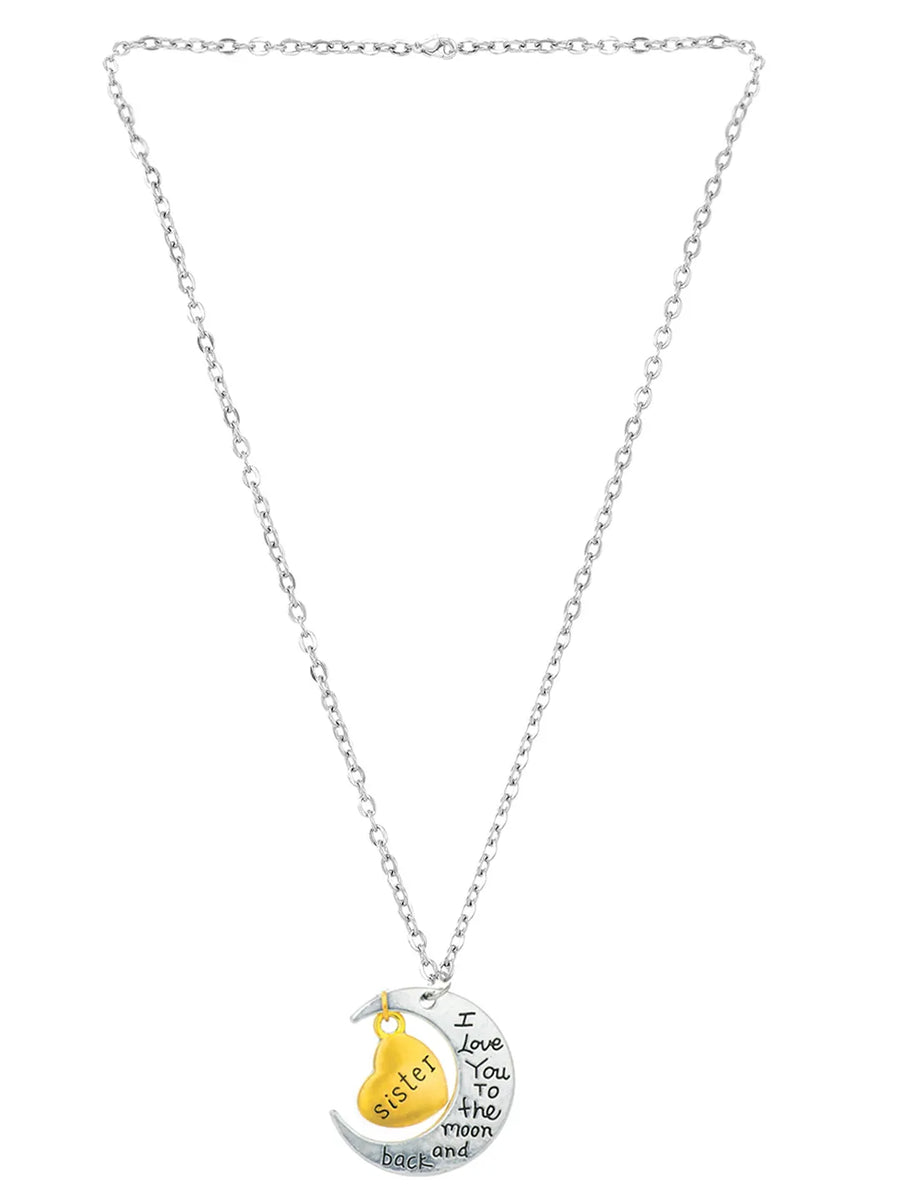 Moon & Heart Pendant – Dreamy Fashion Jewellery by Peora

