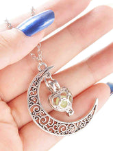 Lunar Love Half Moon Heart Necklace