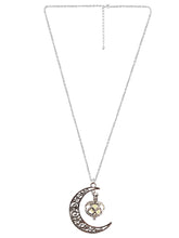 Lunar Love Half Moon Heart Necklace