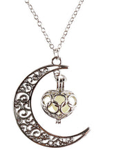 Lunar Love Half Moon Heart Necklace