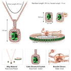 Sparkling Crystal & CZ Necklace Set