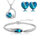Peora AD Pendant Set & Bracelet - Elegant Matching Jewellery Set

