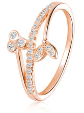 Petal 925 Sterling Silver Rose Gold Ring