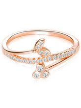 Petal 925 Sterling Silver Rose Gold Ring