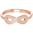 Peora Forever Rose Gold 925 Sterling Silver Ring
