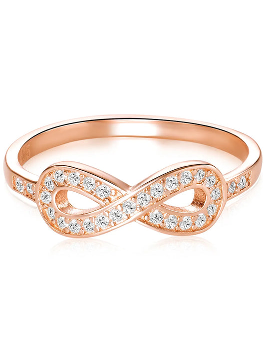 Peora Forever Rose Gold 925 Sterling Silver Ring