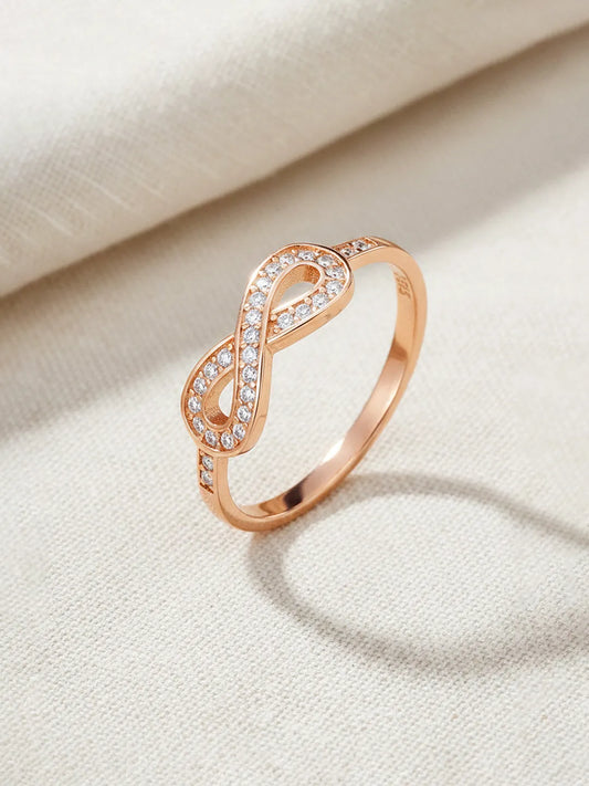 Peora Forever Rose Gold 925 Sterling Silver Ring