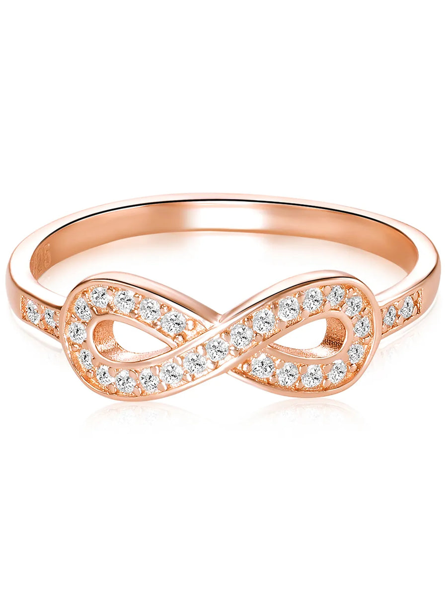Peora Forever Rose Gold 925 Sterling Silver Ring