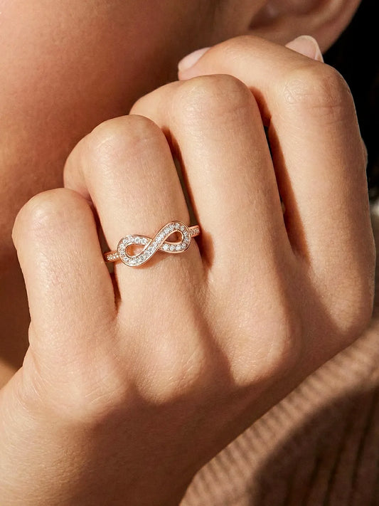Peora Forever Rose Gold 925 Sterling Silver Ring