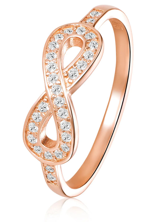 Peora Forever Rose Gold 925 Sterling Silver Ring