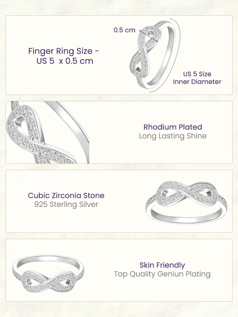 Peora Forever 925 Sterling Silver Ring