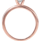 925 Silver CZ Classic Solitaire Ring - Rose Gold