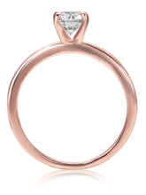 Classic Rose Gold 925 CZ Promise Ring