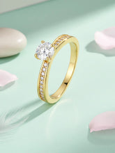 Classic Gold-Plated 925 CZ Promise Ring
