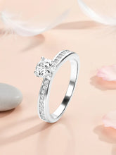 Classic Silver-Plated 925 CZ Promise Ring