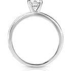 Classic Silver-Plated 925 CZ Promise Ring