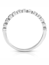 Sleek Silver-Plated 925 Silver CZ Bezel Band