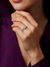 Peora 925 Sterling Silver Cushion Solitaire Ring