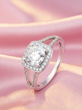 Peora 925 Sterling Silver Cushion Solitaire Ring