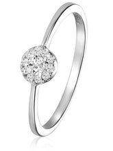 Peora Solitaire Halo 925 Sterling Silver Ring