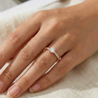 Peora Rose Gold Solitaire 925 Sterling Silver Ring