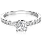 Peora Classic Solitaire 925 Sterling Silver Ring