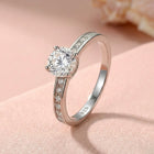 Peora Classic Solitaire 925 Sterling Silver Ring