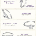 Peora Classic Solitaire 925 Sterling Silver Ring
