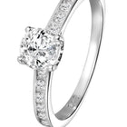 Peora Classic Solitaire 925 Sterling Silver Ring