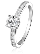 Peora Classic Solitaire 925 Sterling Silver Ring