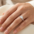 Peora Classic Solitaire 925 Sterling Silver Ring