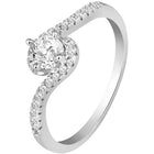 Classic Radiant Solitaire CZ Ring - Silver
