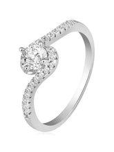 Classic Radiant Solitaire CZ Ring - Silver