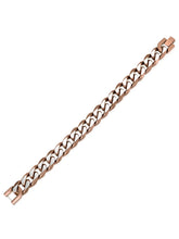 Dual Copper Tone Matte Chain Bracelet For Men