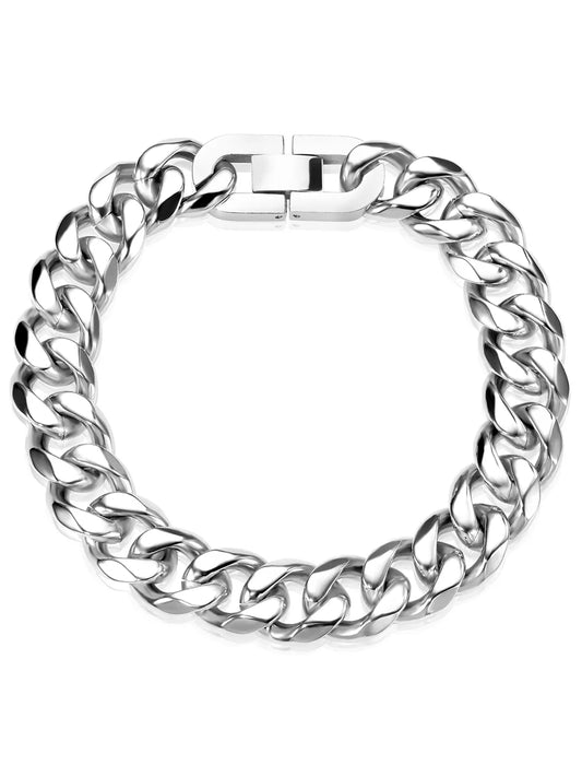 Silver Knight Bold Chain Bracelet For Men