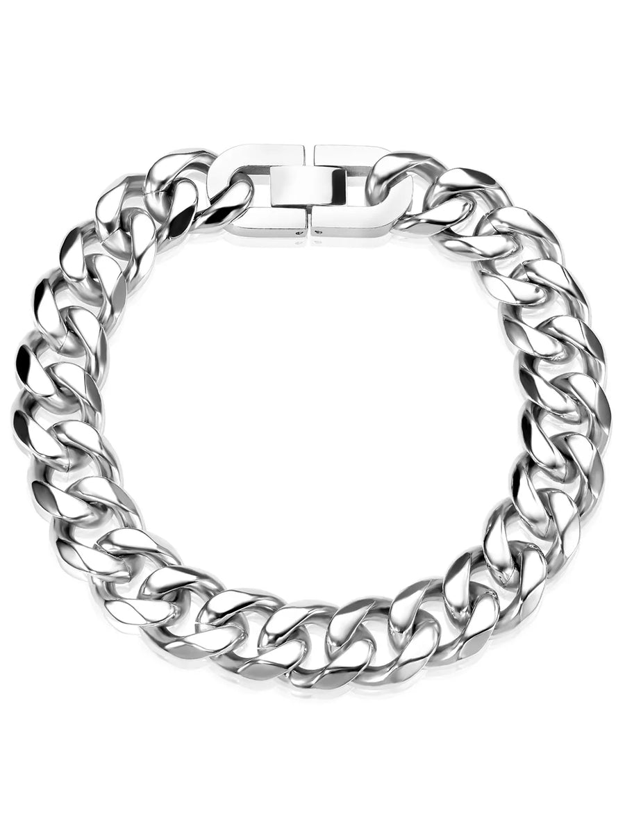 Silver Knight Bold Chain Bracelet For Men