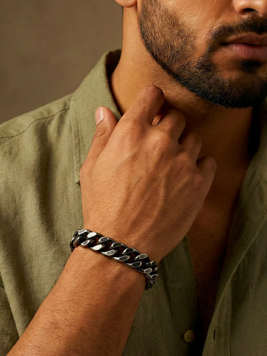 Dark Knight Bold Chain Bracelet For Men