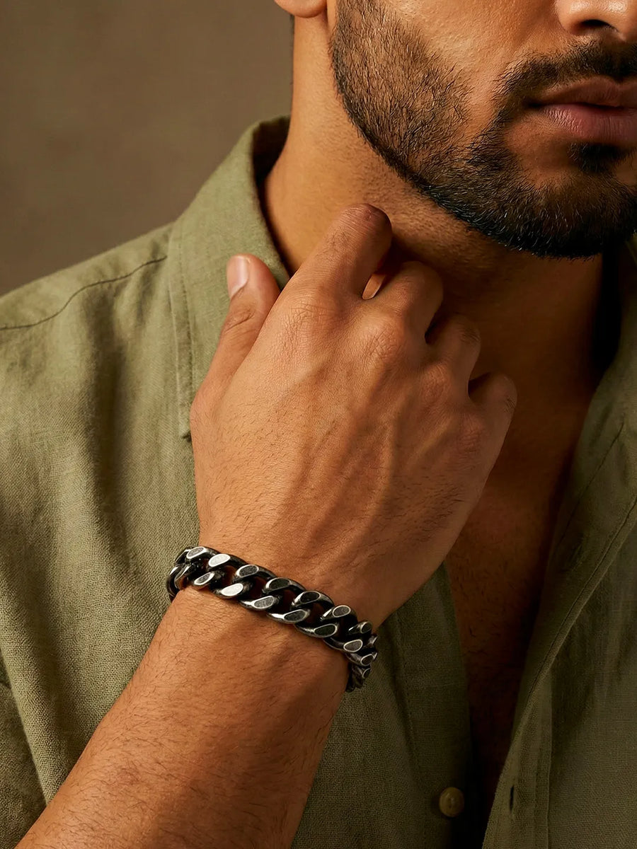 Dark Knight Bold Chain Bracelet For Men