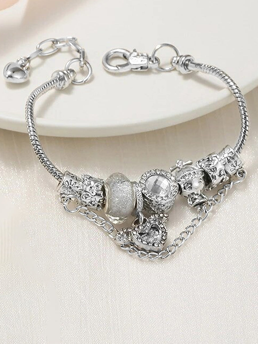 Dazzling Links with Sparkling Heart