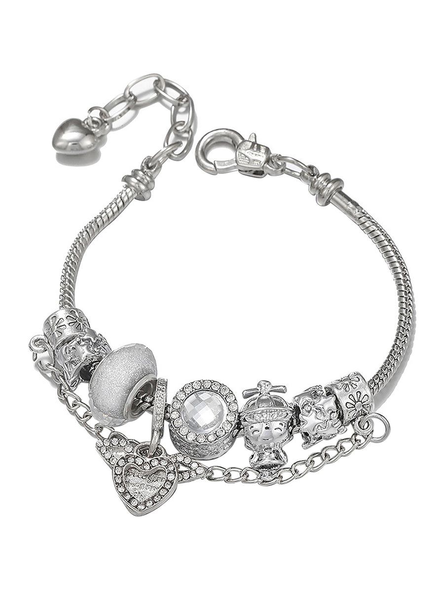 Dazzling Links with Sparkling Heart