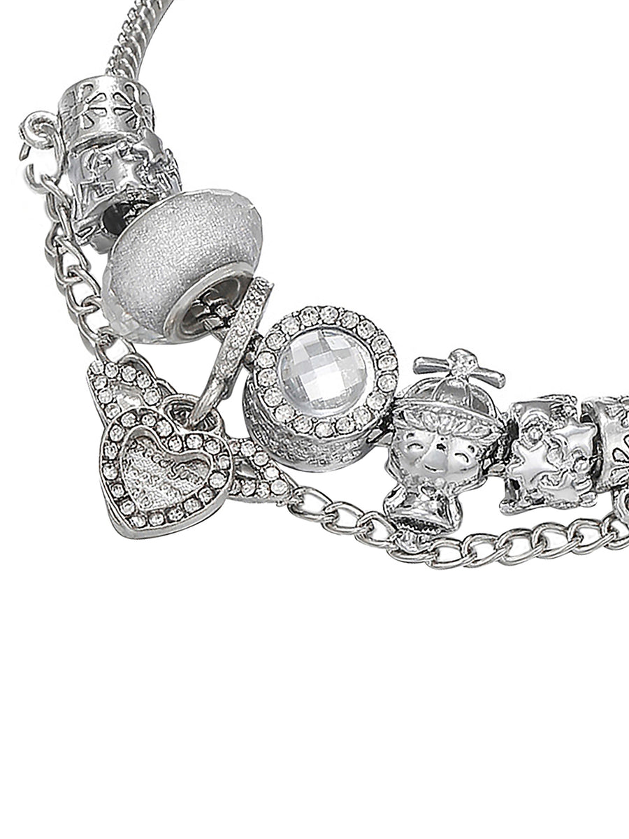 Dazzling Links with Sparkling Heart